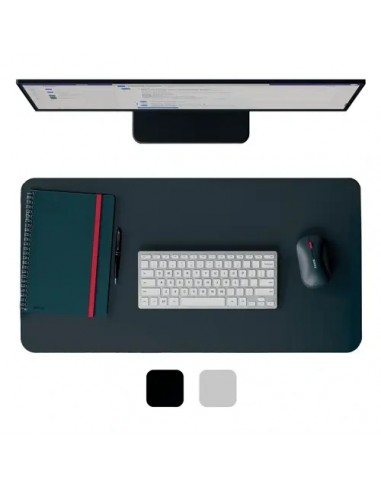 Leitz Alfombrilla de Escritorio Piel Reciclada Gris Oscuro 70x36cm