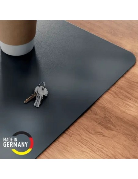 Leitz Alfombrilla de Escritorio Piel Reciclada Gris Oscuro 70x36cm