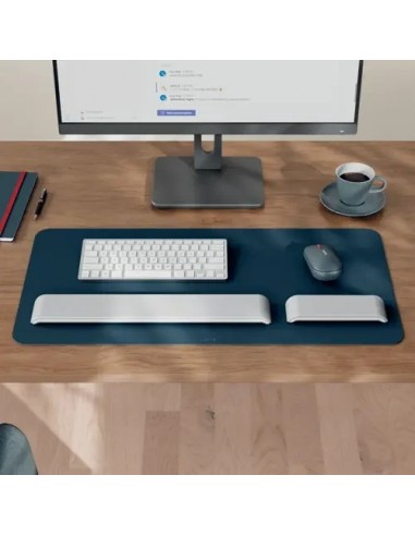 Leitz Alfombrilla de Escritorio Piel Reciclada Gris Oscuro 70x36cm