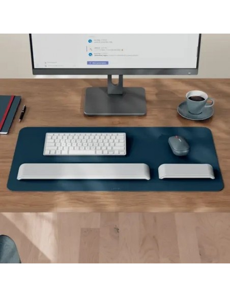 Leitz Alfombrilla de Escritorio Piel Reciclada Gris Oscuro 70x36cm