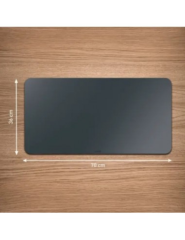 Leitz Alfombrilla de Escritorio Piel Reciclada Gris Oscuro 70x36cm