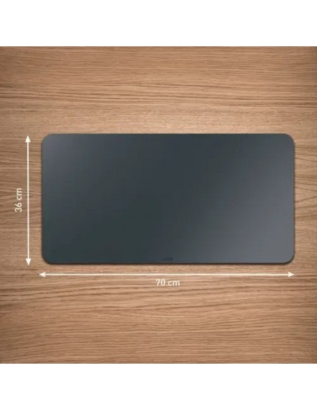 Leitz Alfombrilla de Escritorio Piel Reciclada Gris Oscuro 70x36cm