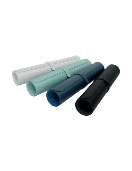 Leitz Alfombrilla de Escritorio Piel Reciclada Gris Claro 80x40cm
