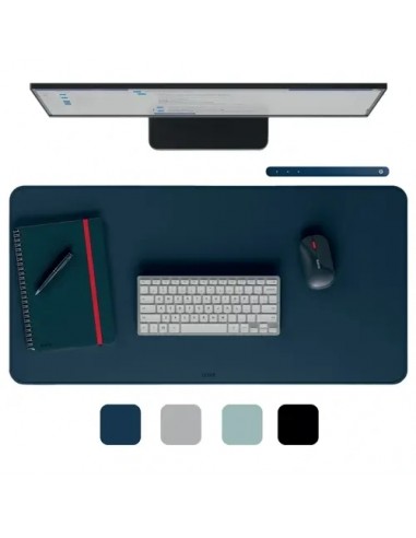 Leitz Alfombrilla de Escritorio Piel Reciclada Azul 80x40cm