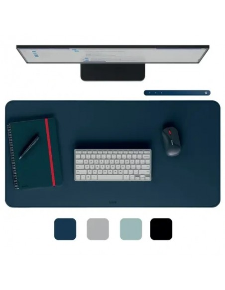Leitz Alfombrilla de Escritorio Piel Reciclada Azul 80x40cm