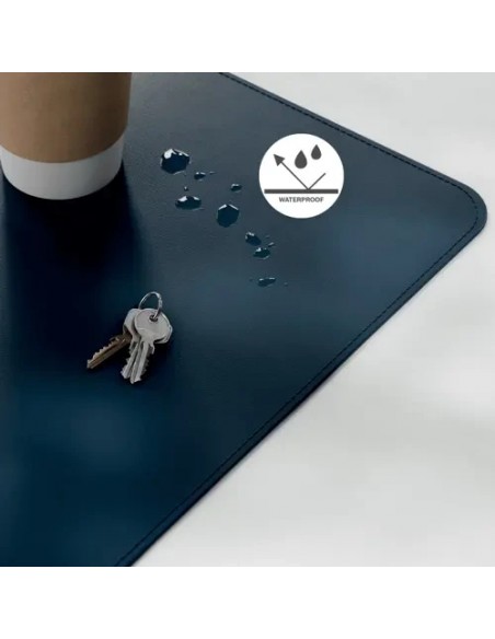 Leitz Alfombrilla de Escritorio Piel Reciclada Azul 80x40cm