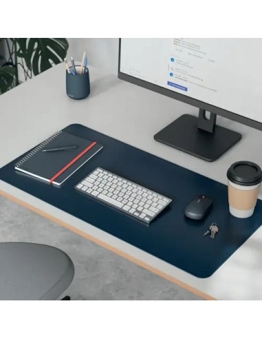 Leitz Alfombrilla de Escritorio Piel Reciclada Azul 80x40cm
