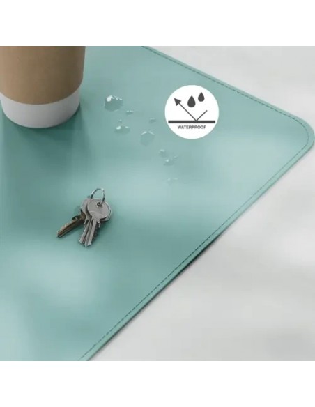 Leitz Alfombrilla de Escritorio Piel Reciclada Verde Menta 80x40cm