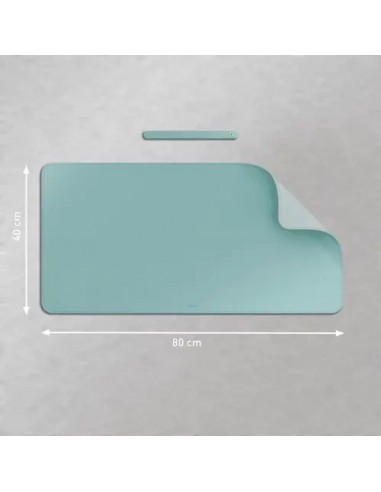Leitz Alfombrilla de Escritorio Piel Reciclada Verde Menta 80x40cm