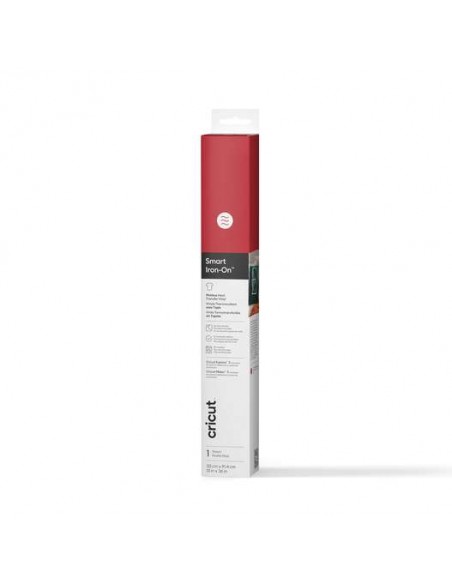 Cricut Smart Iron-On Vinilo Termotransferencia Rojo 33cm × 91cm