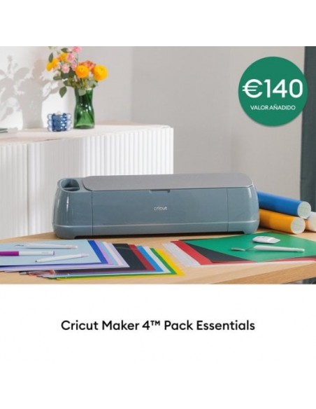 Cricut Maker 4 Máquina de Corte Inteligente Azul + Pack Esencial