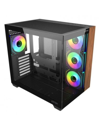 Abysm Danube Sava Nature 285B Caja ATX ARGB Cristal Templado Madera USB-C
