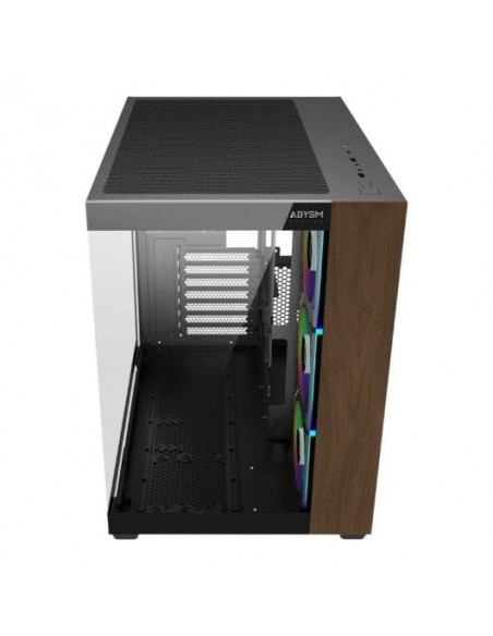 Abysm Danube Sava Nature 285B Caja ATX ARGB Cristal Templado Madera USB-C