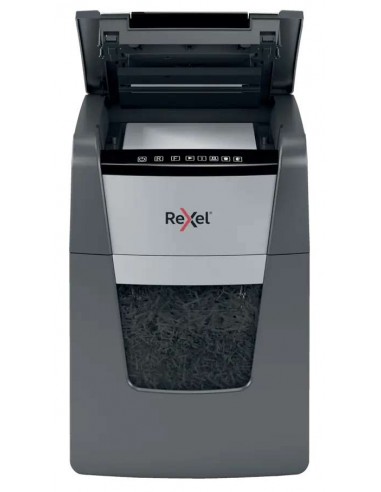 Rexel Optimum AutoFeed 100M Destructora de Papel Microcorte P-5 34L Negra