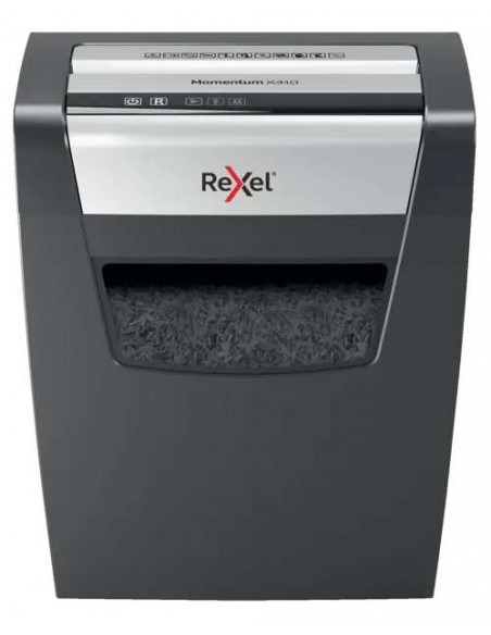 Rexel Momentum X410 Destructora de Papel Corte Confeti P-4 23L Negra