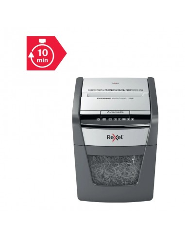 Rexel Destructora Automática Optimum AutoFeed 50X de corte en partículas