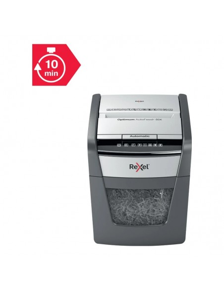 Rexel Destructora Automática Optimum AutoFeed 50X de corte en partículas