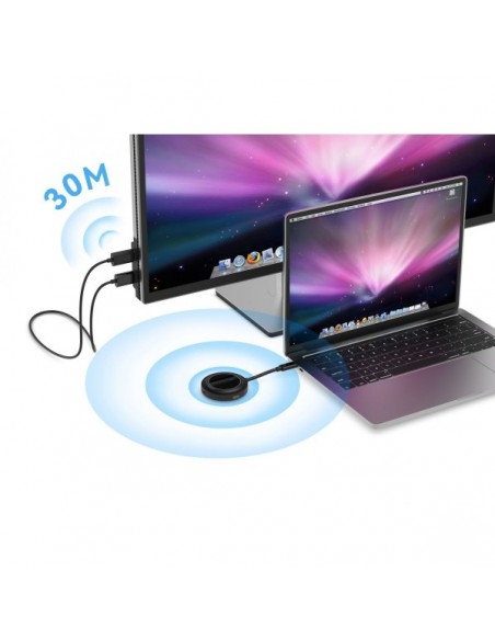 Conceptronic ATHERIC01B Adaptador de Pantalla Inalámbrico USB-C a HDMI FullHD 30m