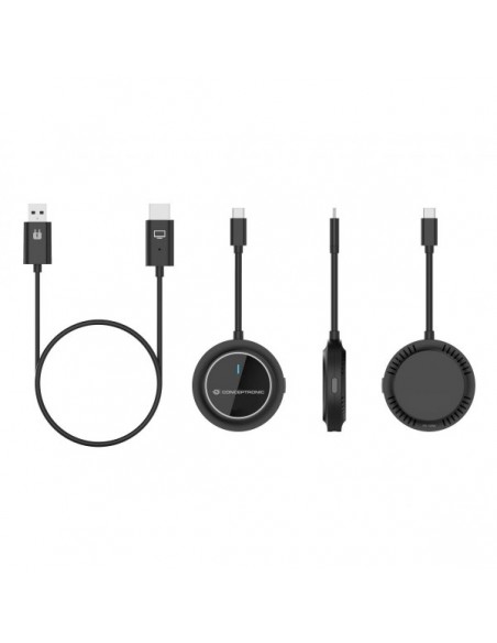Conceptronic ATHERIC01B Adaptador de Pantalla Inalámbrico USB-C a HDMI FullHD 30m
