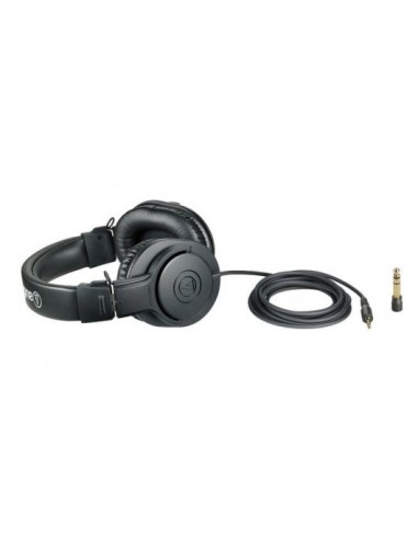 Audio-Technica ATH-M20x Auriculares de Monitorización Profesional Dinámicos Cerrados Negros