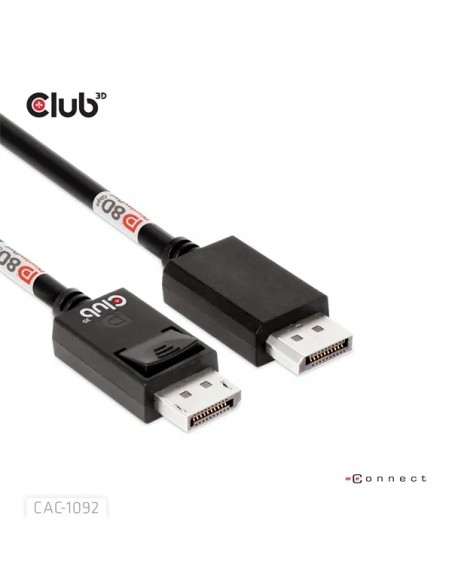 Club 3D CAC-1092 Cable DisplayPort 2.1 80Gbps 8K/60Hz 1.6m