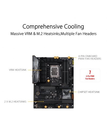 Asus TUF GAMING Z790 PLUS WiFi LGA 1700 DDR5 ATX Placa Base