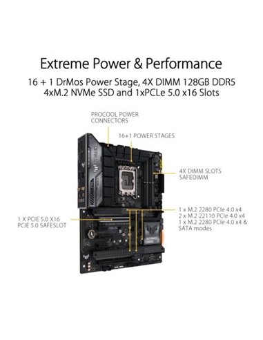 Asus TUF GAMING Z790 PLUS WiFi LGA 1700 DDR5 ATX Placa Base