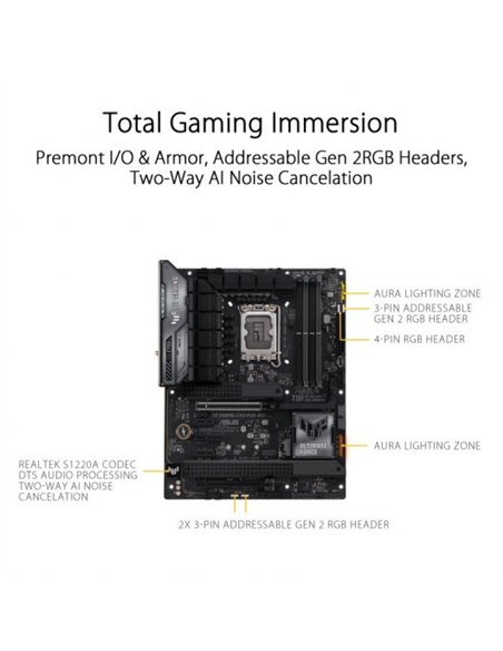 Asus TUF GAMING Z790 PLUS WiFi LGA 1700 DDR5 ATX Placa Base