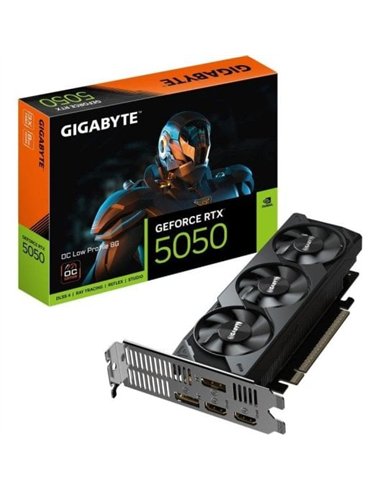 Gigabyte GeForce RTX 5050 OC Low Profile 8G 8GB GDDR6 Reflex 2 RTX AI DLSS4 Tarjeta Gráfica
