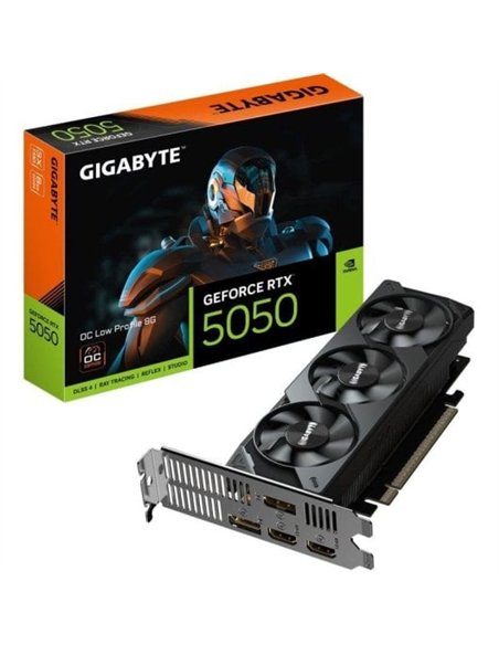 Gigabyte GeForce RTX 5050 OC Low Profile 8G 8GB GDDR6 Reflex 2 RTX AI DLSS4 Tarjeta Gráfica