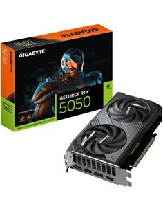 Gigabyte GeForce RTX 5050 WINDFORCE OC 8GB GDDR6 Reflex 2 RTX AI DLSS4 Tarjeta Gráfica