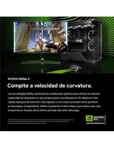 Gigabyte GeForce RTX 5060 EAGLE MAX OC 8GB GDDR7 Reflex 2 RTX AI DLSS4 Tarjeta Gráfica