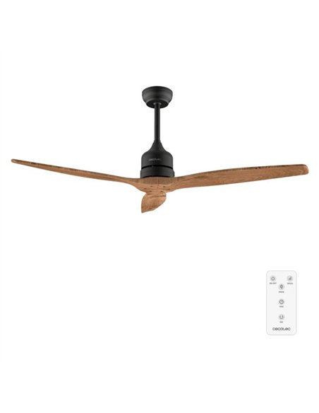Cecotec EnergySilence Aero 5270 DarkWood Ventilador de Techo de 40W y 52", Mando a Distancia.