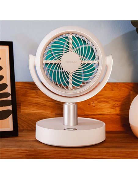 Cecotec EnergySilence 800 Cyclone Desk Portable Ventilador Circulador de Aire Portátil con Batería