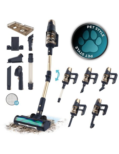 Cecotec Conga Rockstar RX70 AquaPet Flex Aspirador Escoba sin Cables sin Bolsa 780W