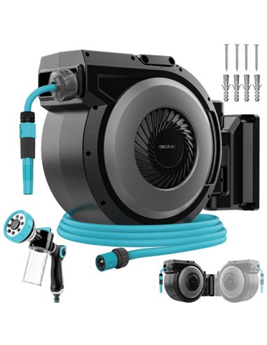 Cecotec HydroShell 300 Pro Carrete de Manguera de 30m