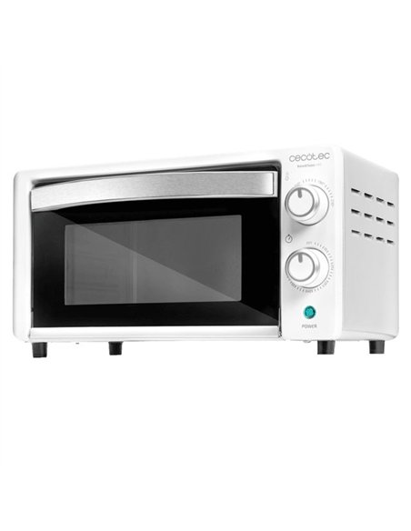Cecotec Bake&Toast 1090 White Horno Tostador de Sobremesa Eléctrico Multifunción, 10 Litros
