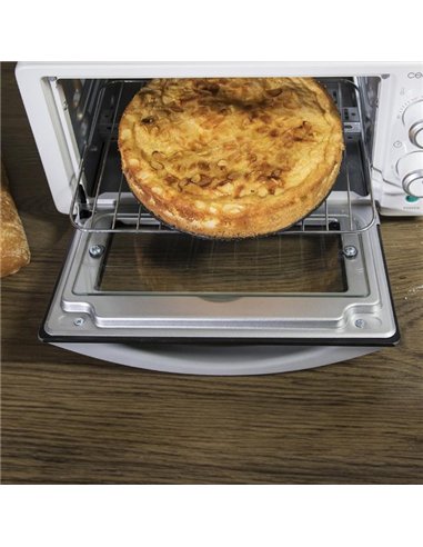 Cecotec Bake&Toast 1090 White Horno Tostador de Sobremesa Eléctrico Multifunción, 10 Litros