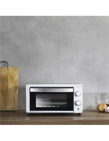 Cecotec Bake&Toast 1090 White Horno Tostador de Sobremesa Eléctrico Multifunción, 10 Litros