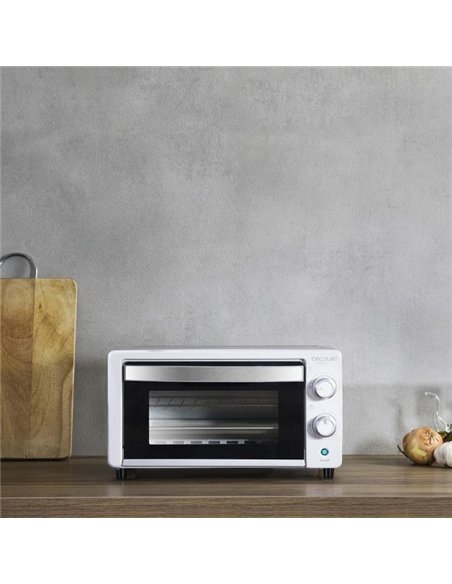 Cecotec Bake&Toast 1090 White Horno Tostador de Sobremesa Eléctrico Multifunción, 10 Litros