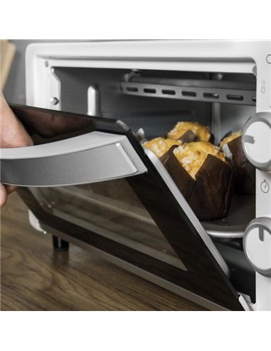 Cecotec Bake&Toast 1090 White Horno Tostador de Sobremesa Eléctrico Multifunción, 10 Litros