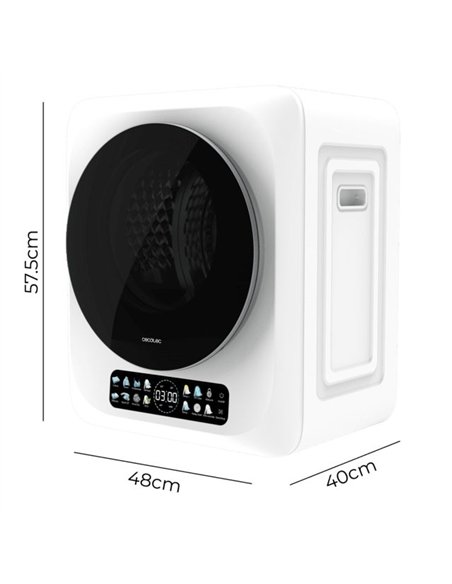 Cecotec Bolero DressCode Dry 3400V Secadora Compacta de Evacuación de 3Kg Blanca