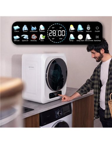 Cecotec Bolero DressCode Dry 3400V Secadora Compacta de Evacuación de 3Kg Blanca