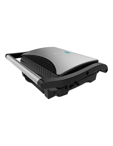 Cecotec Rock'nGrill Dark 1000. Parrilla Electrica de 1000 W, Revestimiento de Piedra
