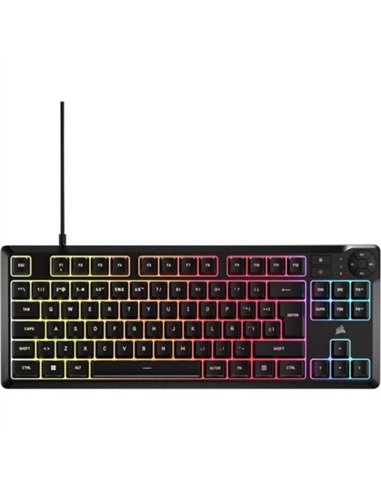 Corsair K55 Core TKL RGB Teclado de Membrana Resistente a Derrames
