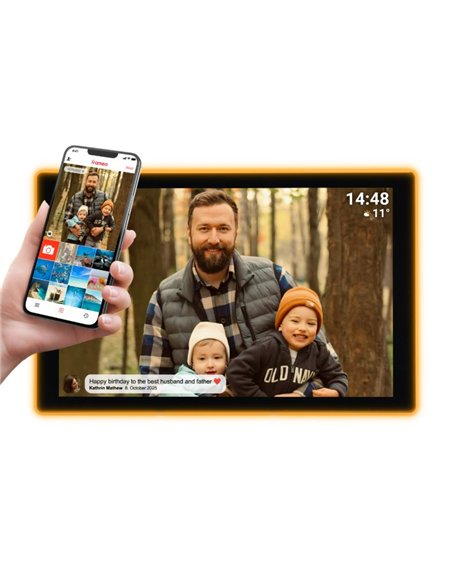Denver PFF-1082 Marco Digital 10.1" WiFi con FRAMEO, Pantalla IPS Táctil y 16GB