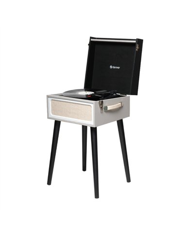 Denver VPR-250 Tocadiscos Retro con Bluetooth, Radio FM y Grabación MP3 por USB