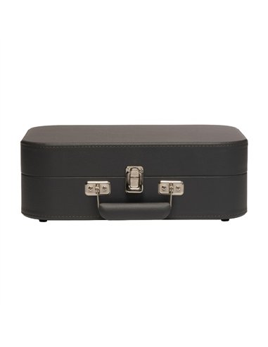 Denver VPL-130DGR Tocadiscos Maleta Gris Oscuro con Altavoces Integrados y Grabación a PC por USB