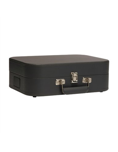 Denver VPL-130DGR Tocadiscos Maleta Gris Oscuro con Altavoces Integrados y Grabación a PC por USB