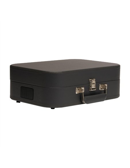 Denver VPL-130DGR Tocadiscos Maleta Gris Oscuro con Altavoces Integrados y Grabación a PC por USB